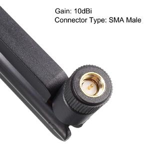 Uxcell A19070900ux0136 Uxcell Gsm Gprs Wcdma Lte Antenna 3g 4g 10dbi High Gain 700 2700mhz Sma Male Connector Omni Direction Foldable Paddle Type 2pcs