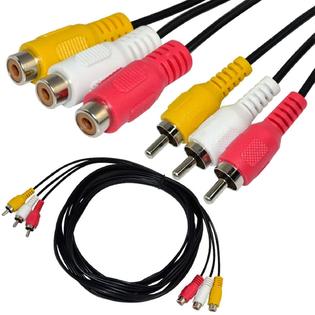 XMWWV00B07GW1 RCA Extension Cable TENINYU 3 RCA Male to 3 RCA Female Audio Video Extension XMWWV00B07GW1 RCA Extension Cable TENINYU 3 RCA Male to 3 RCA Female Audio Video Extension