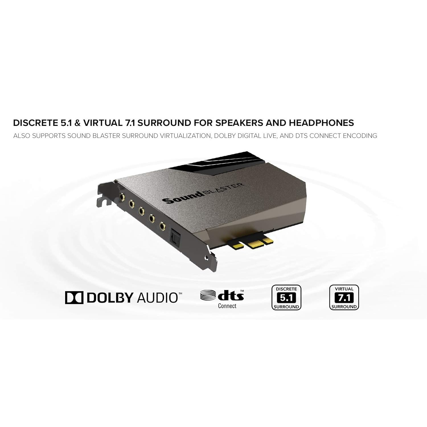 Creative Labs 70sb Creative Sound Blaster Ae 7 Hi Res Internal Pcie Sound Card Quad Core Processor 127db Dnr Ess Sabre Class 9018 Dac Xamp D