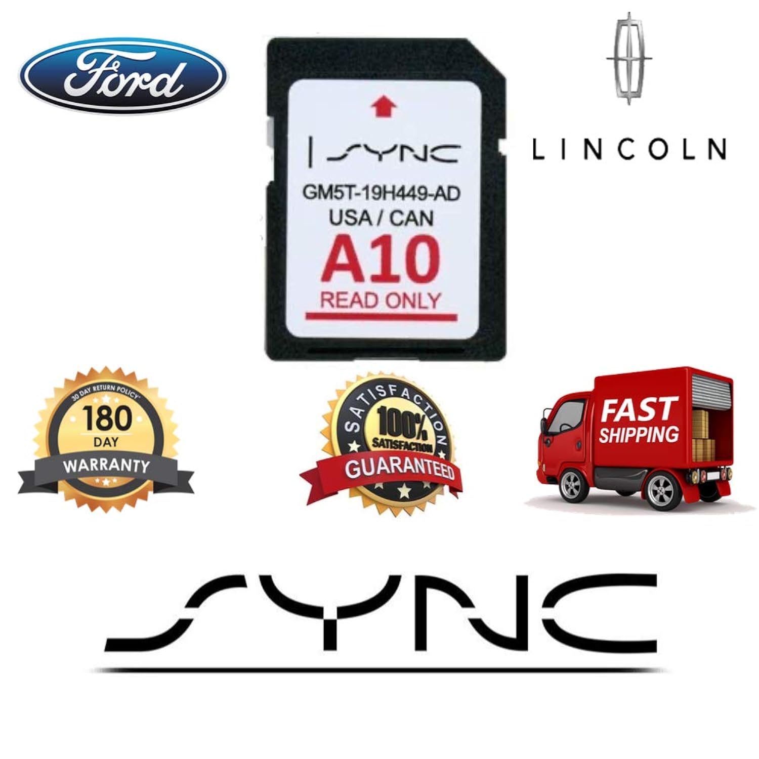Microsoft Vzfph 00 B07rg 1 Cleverdeal A10 2018 2019 Map Update Nav Sd Card Sync Fits All Ford Lincoln Updates A9 A8