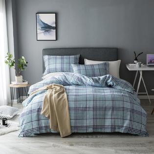 Lausonhouse Linen Duvet Cover Set, 100% French Linen Yarn Dyed Check Duvet Cover Set,Luxurious Lausonhouse Linen Duvet Cover Set, 100% French Linen Yarn Dyed Check Duvet Cover Set,Luxurious