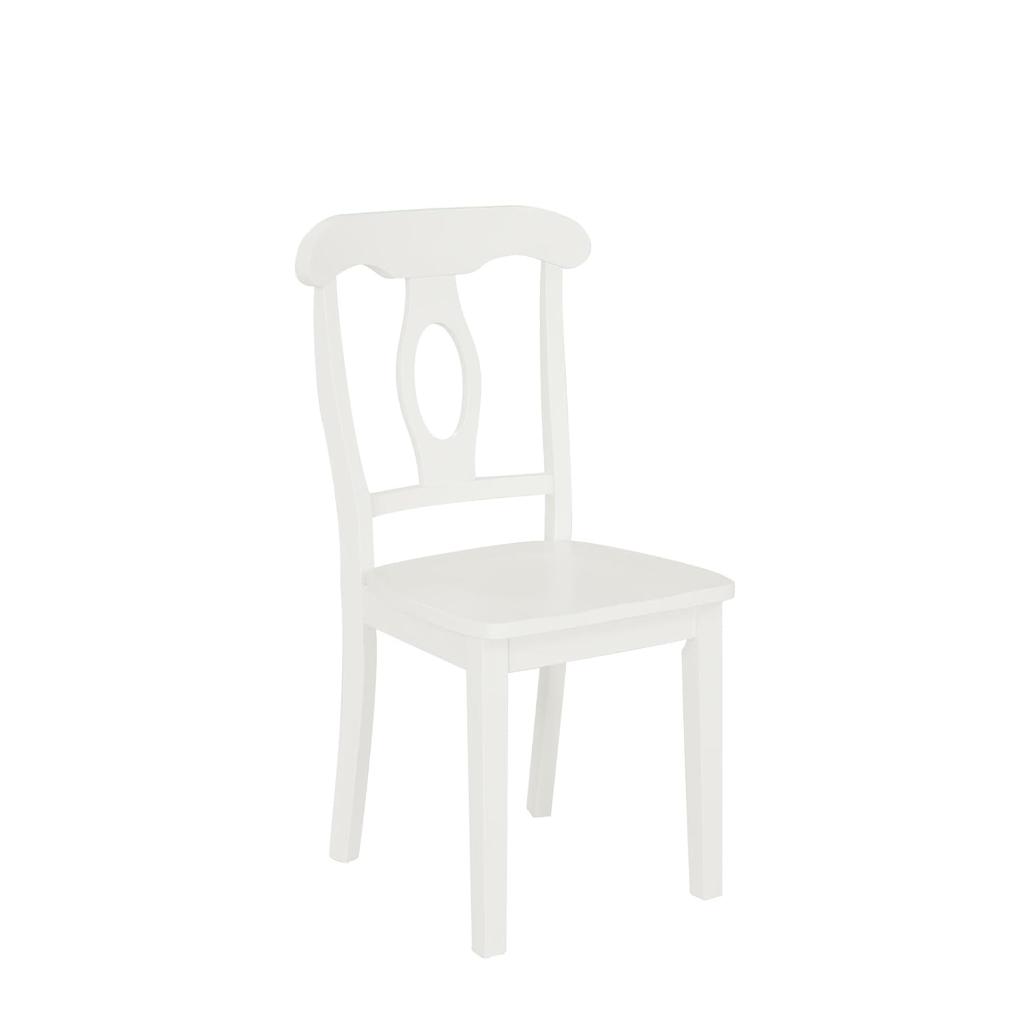 Dorel Aubrey 5 Piece Traditional Height Pedestal Dining Set White