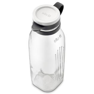 Ello Elsie Glass Water Bottle With Silicone Stopper 22 Oz Elsie Gray
