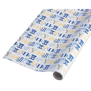 American Greetings Happy Hanukkah Wrapping Paper 30 Sq Ft Multicolor