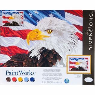 Dimensions Bald Eagle Paintworks Paint By Numbers Kit For Adults And Kids 20 X 14