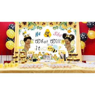 Value Brand Bee Gender Reveal Backdrop Baby Shower African American Gender Reveal What Will It Bee Bumble Banner Photography Value Brand Bee Gender Reveal Backdrop Baby Shower African American Gender Reveal What Will It Bee Bumble Banner Photography