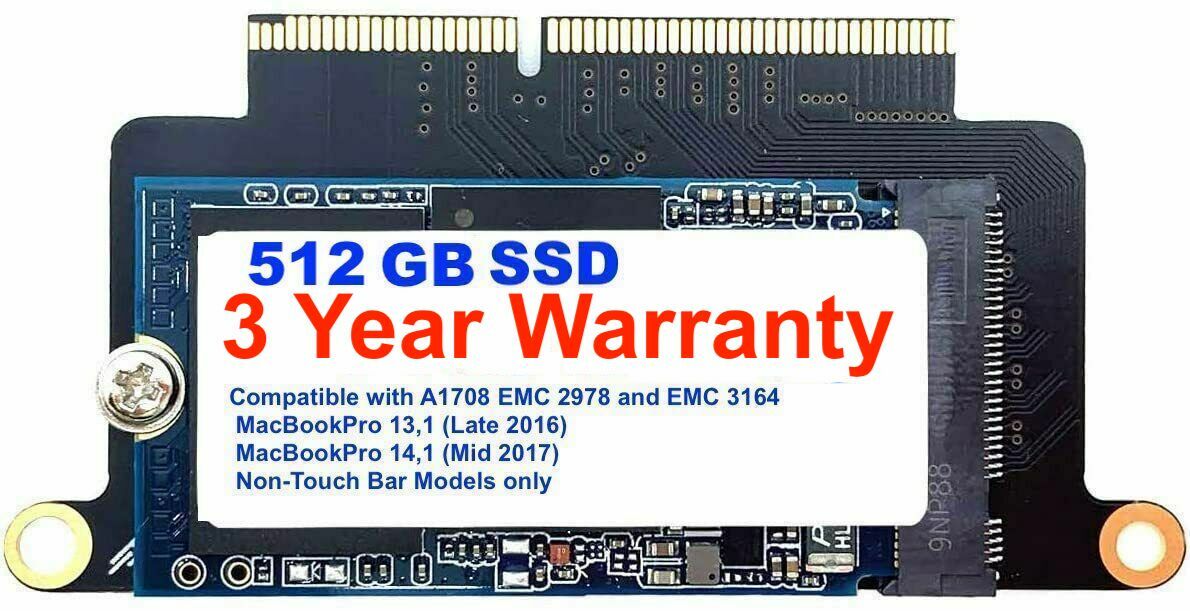 Western Digital C0d New Wd A1708 Macbook Pro Ssd 512gb For 16 17 13 Non Touchbar 500gb