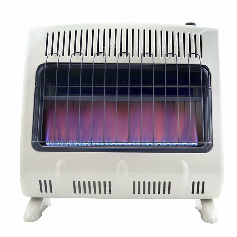 GCP Products Mr Heater 30000 Btu Vent Free Blue Flame Propane Gas Wall Or Floor Indoor Heater