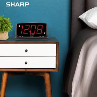 Sharp LED Digital Alarm Clock – Simple Operation - Easy to See Large ...