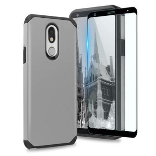 L123a111 Bkgy L Tjs Lg Stylo 4 18 Lg Stylo 4 Plus Lg Q Stylus Lg Q Stylus Plus Lg Q Stylus Alpha Phone Case Full Coverage Tempered Glass