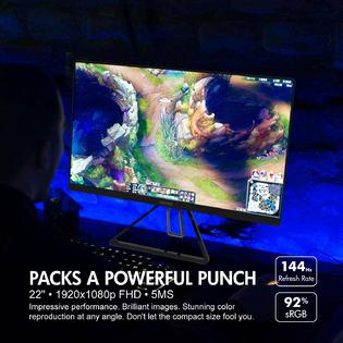Viotek Vtk Gfv22cb Viotek Gfv22cb Ultra Compact 22 Inch 144hz Gaming Monitor 1080p Full Hd Freesync
