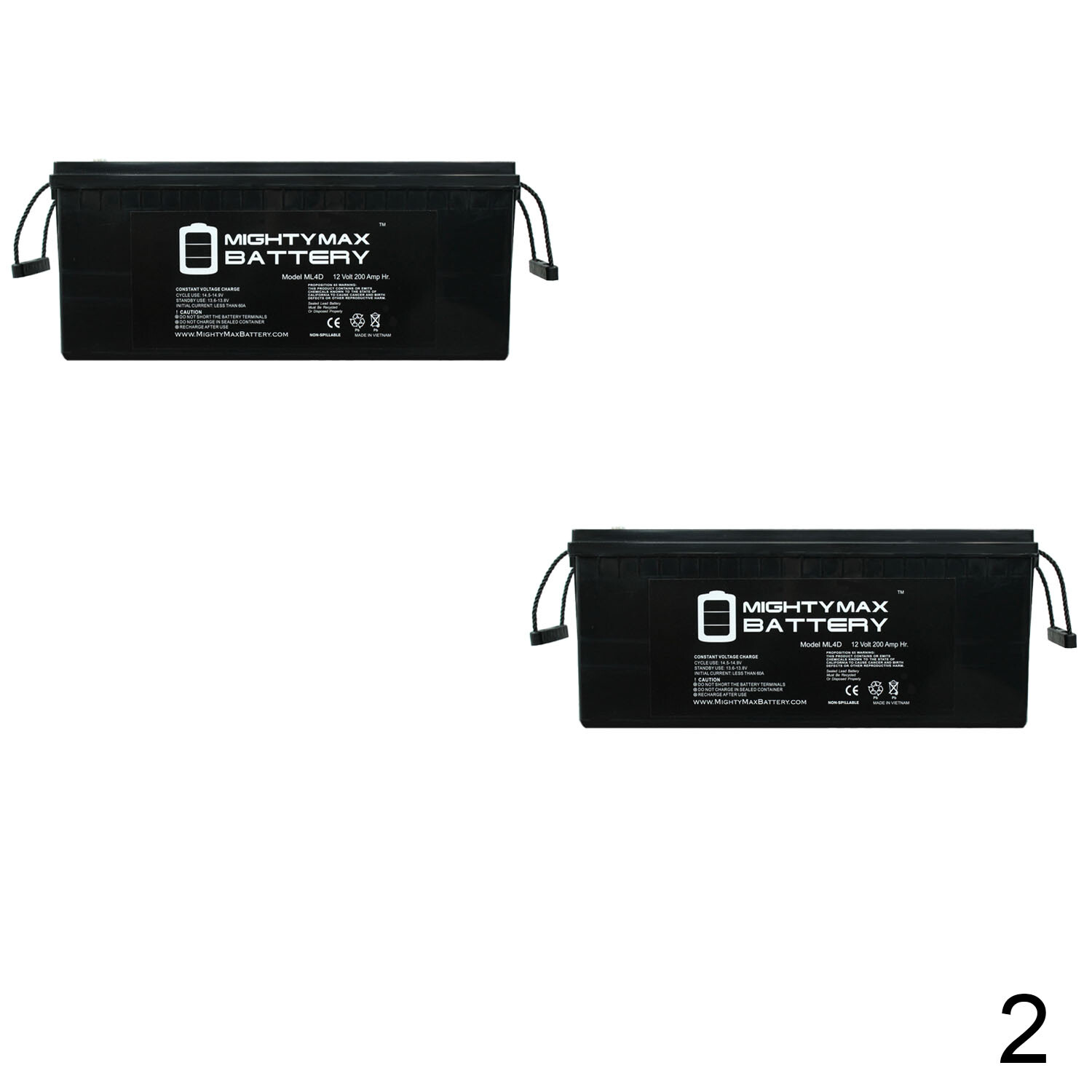 Mighty Max Battery Ml4dmp246 Mighty Max 12v 0ah 4d Sla Battery Replacement For Little Giant Crane 2 Pack Mighty Max Battery Ml4dmp246 Mighty Max 12v 0ah 4d Sla Battery Replacement For Little Giant Crane 2 Pack