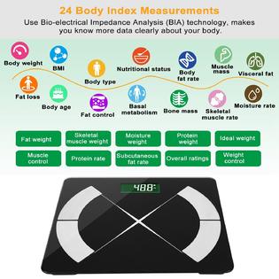 GCP Products Smart Body Fat Scale Body Composition Bmi Weight Scale Digital  Ios & Android App