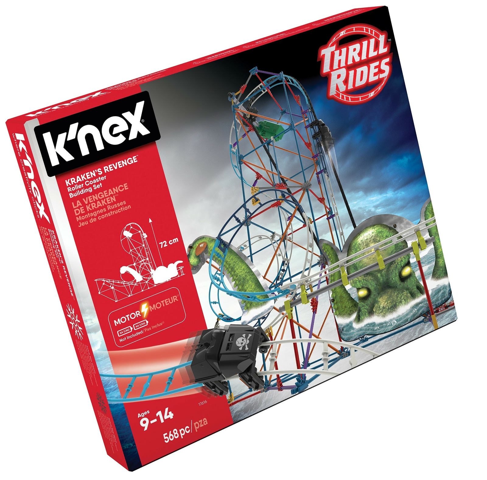 K Nex Knex Thrill Rides Krakens Revenge Roller Coaster Building Set Ages 9 Engi