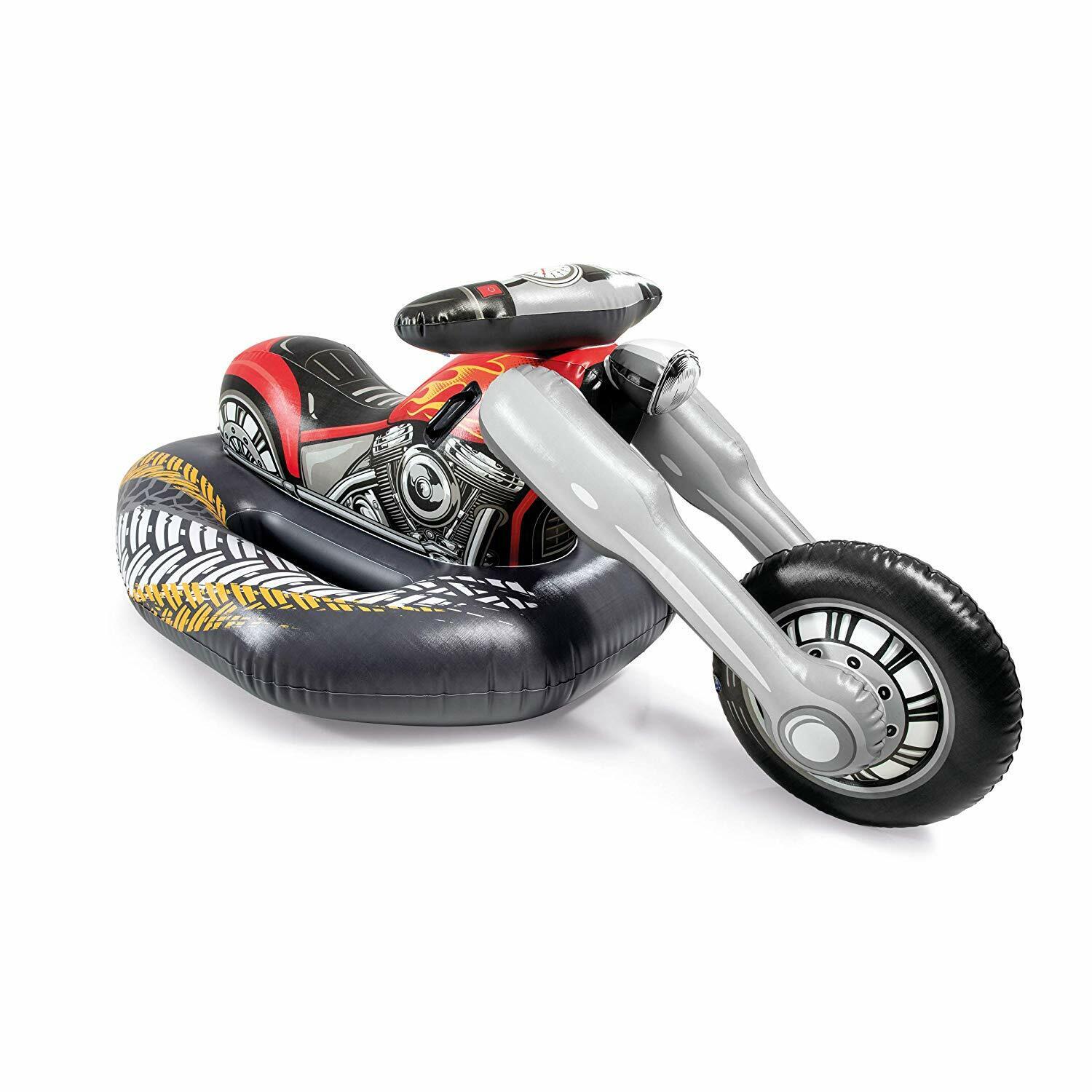 GCP Products 57534Ep Cruiser Motorcycle Inflatable Ride-On Pool Float Toy For Ages 3+
