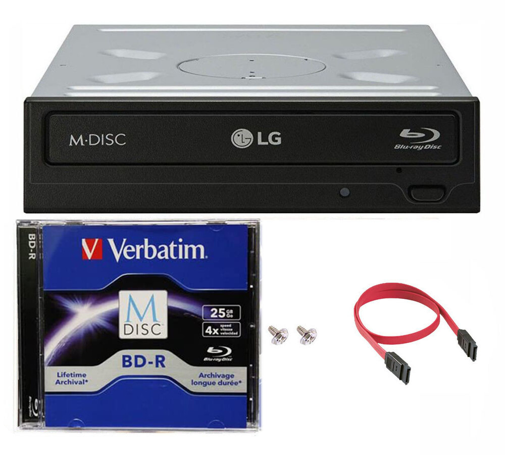 Fba Wh14ns40 Mdiscbd1pk Lg Wh14ns40 14x Blu Ray Burner Cd Dvd Writer Drive Free 1pk Mdisc Cable