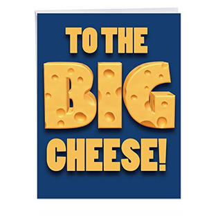 Nobleworks Big Cheese X Large Boss Thank You Card With Envelope 8 5 X 11 Inch
