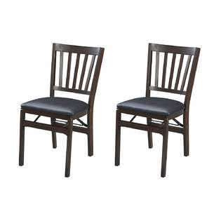 Meco Meco Stakmore Wood Fabric Upholstered Seat Folding Chair Set Meco Meco Stakmore Wood Fabric Upholstered Seat Folding Chair Set