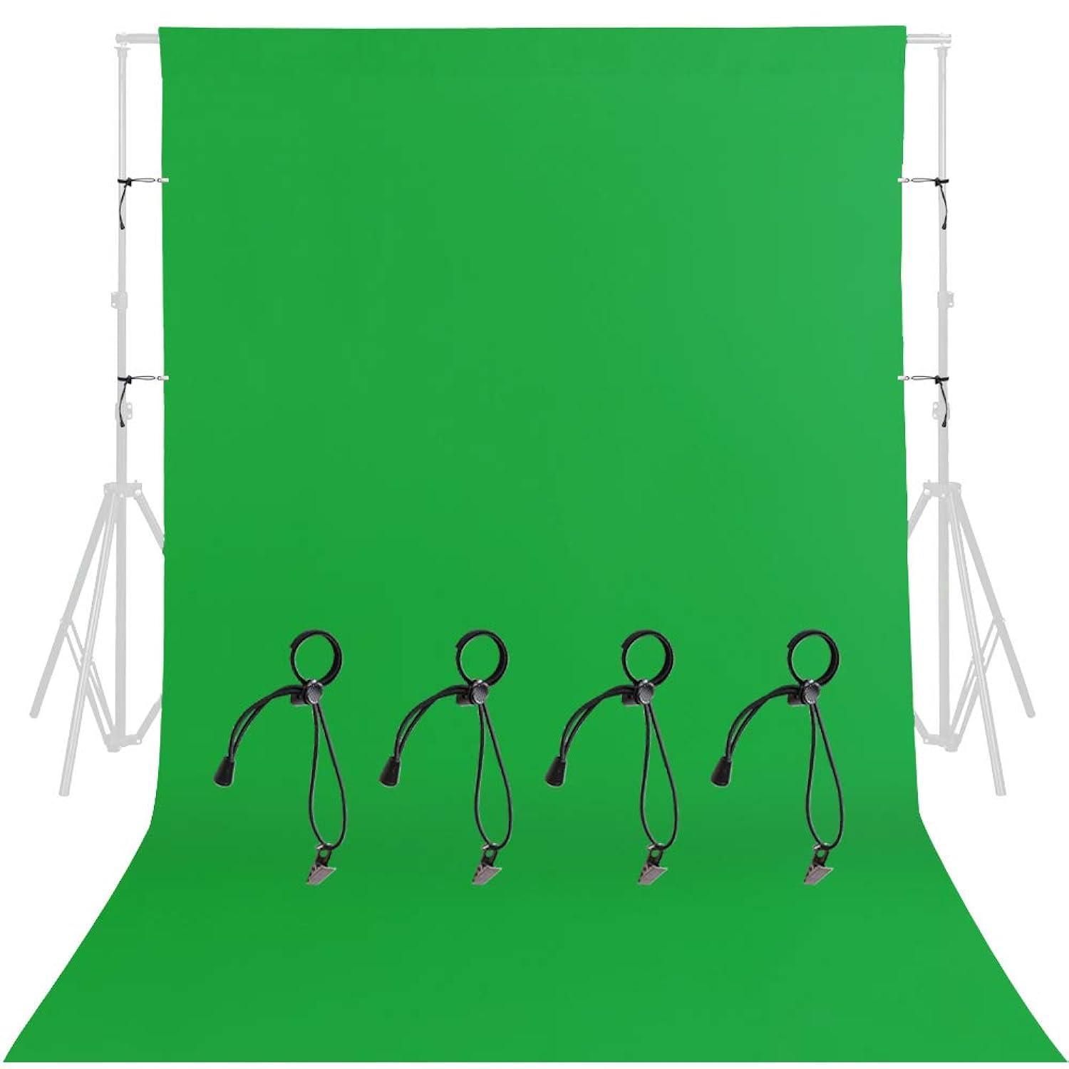GCP Products Green Screen Backdrop Background - 7X10Ft Photography Backdrop Photo Background Screen For Video Recording Greenscreen Pic