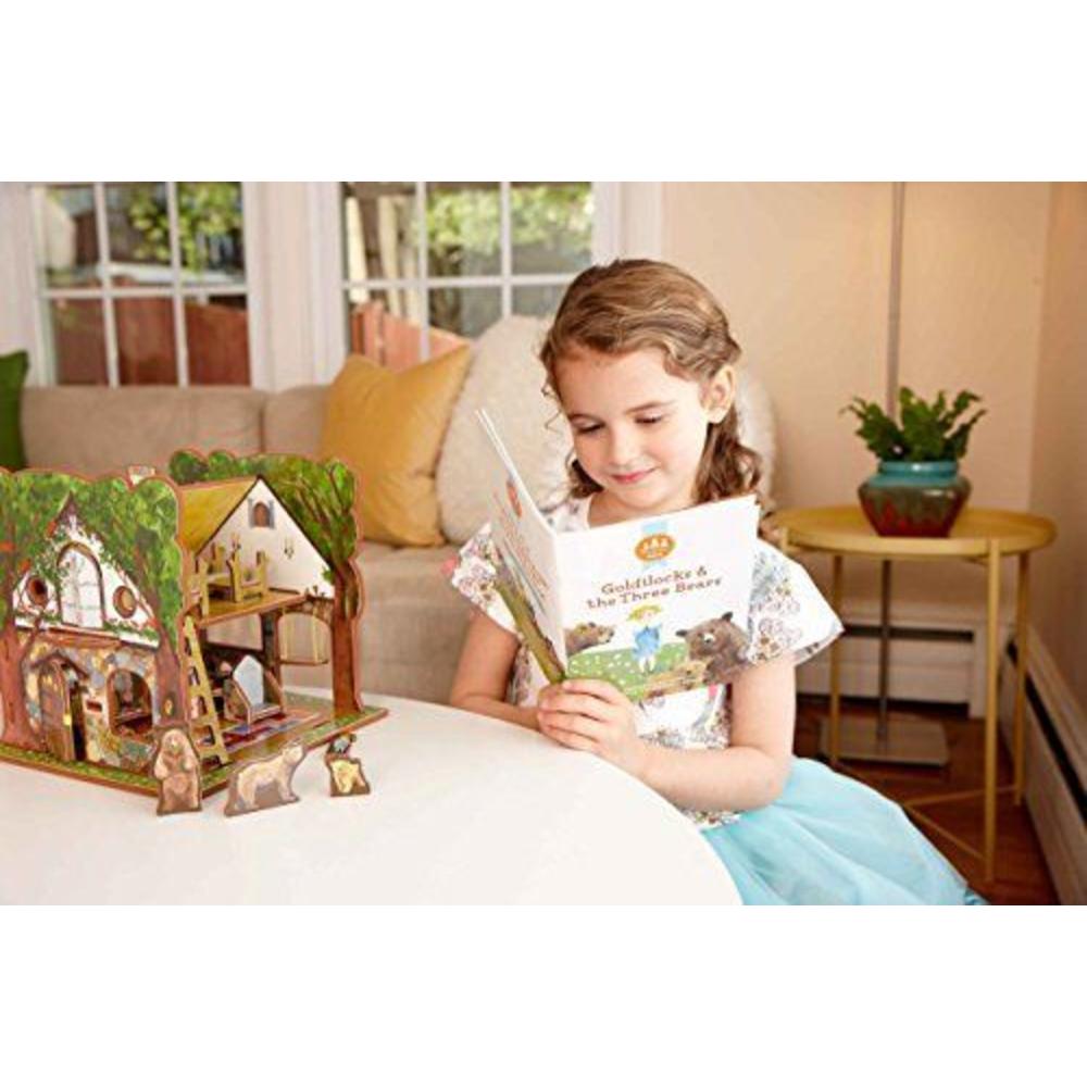 does not apply Lightweight Toy House Goldilocks and the Three Bears w/ Storybook Playset