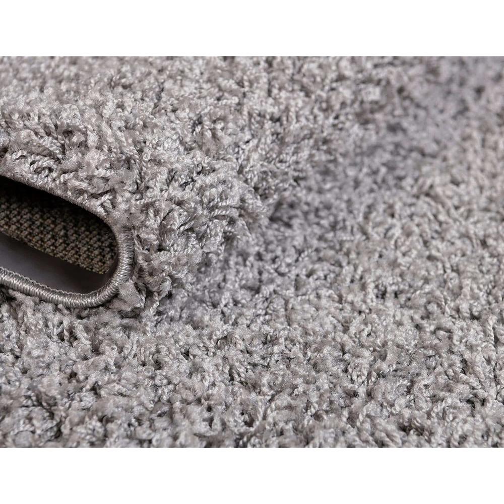 GCP Products Solo Solid Shag Collection Area Modern Plush Rug Lush & Soft, 5' 0 X 8' 0, Cloud Gray