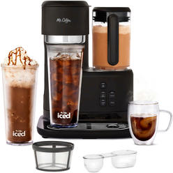Mr. Coffee Single-Serve Frappe, Iced + Hot Coffee Maker & Blender, Black