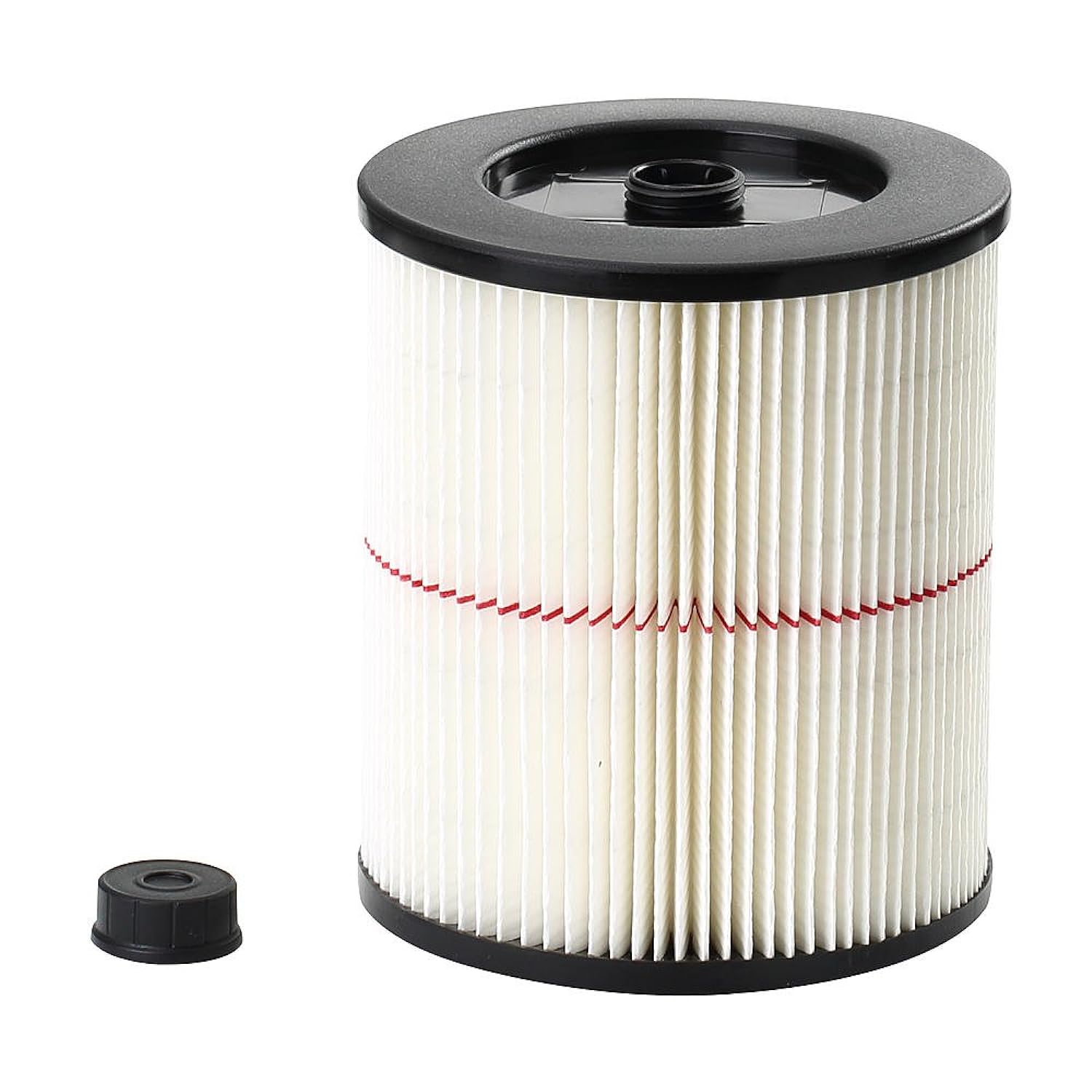 Craftsman 9-17816 General Purpose Red Stripe Vacuum Cartridge Filter, 8.5 Inches - White/Red