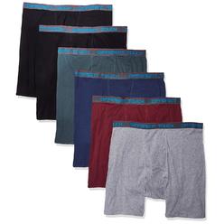 EBD Products Men'S Big & Tall Usa Classic Design Mid Length Boxer Briefs Underwear (6Xl, Assorted)