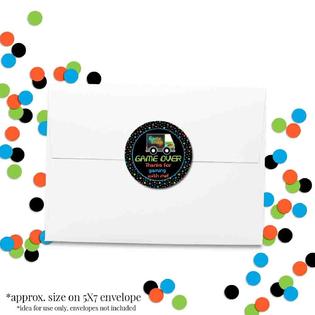 EBD Products Game Truck Birthday Party Sticker Labels, 40 2 ...