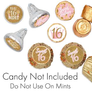 EBD Products Sweet Sixteen 16Th Birthday Party Favor Stickers ...