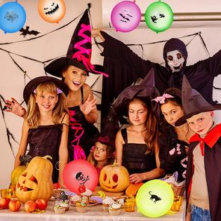 Sumind 42 Pieces Halloween Punch Balloons 18 Inch Latex Big Punching ...
