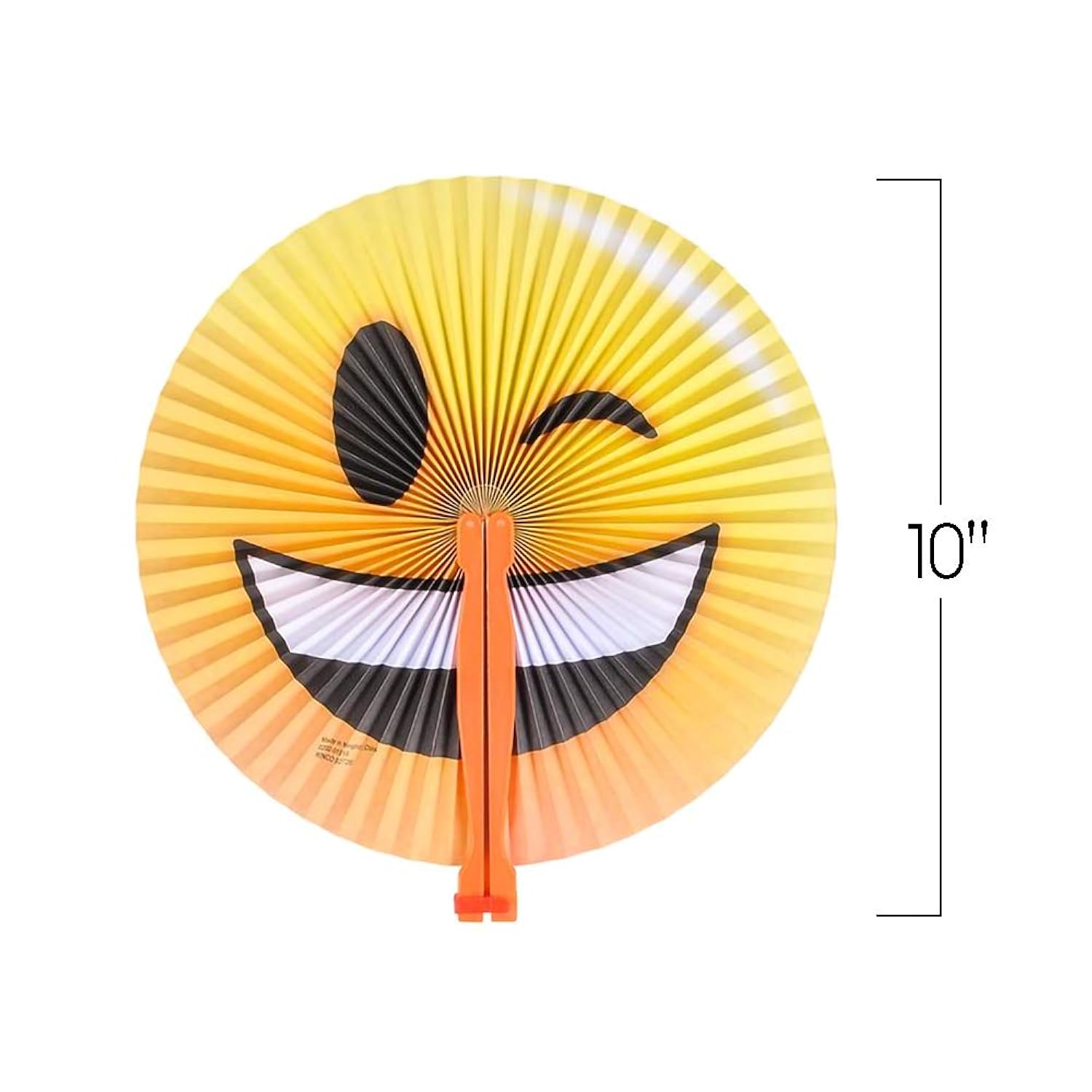 EBD Products Emoji Handheld Folding Fans For Kids, Pack Of 12, Assorted ...