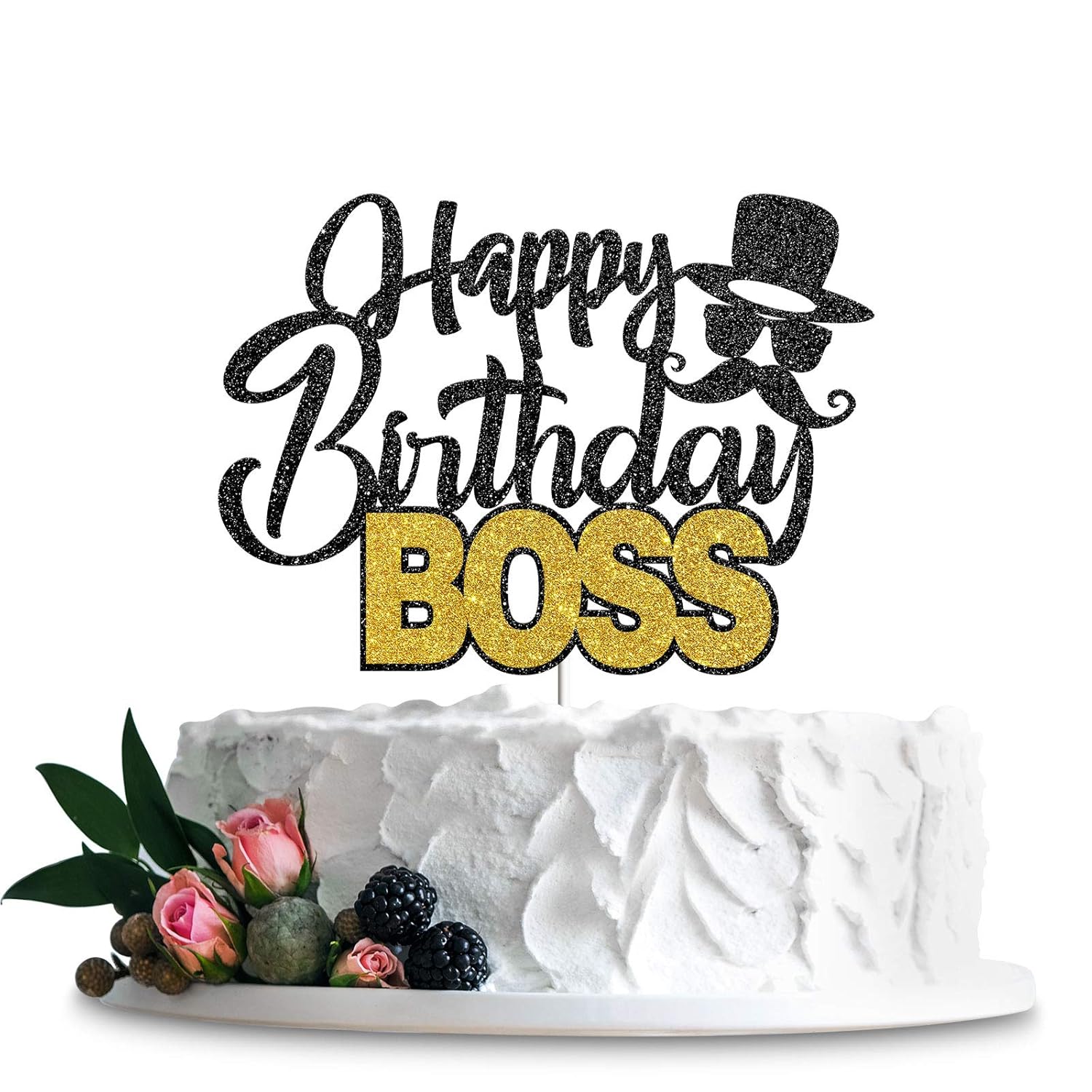 Happy Birthday Boss Cake Images Ebd Products Happy Birthday Boss Cake Topper, Happy Birthday For Men, Funny  For Boss Birthday Party Decor Decoration Supplies Photo B…