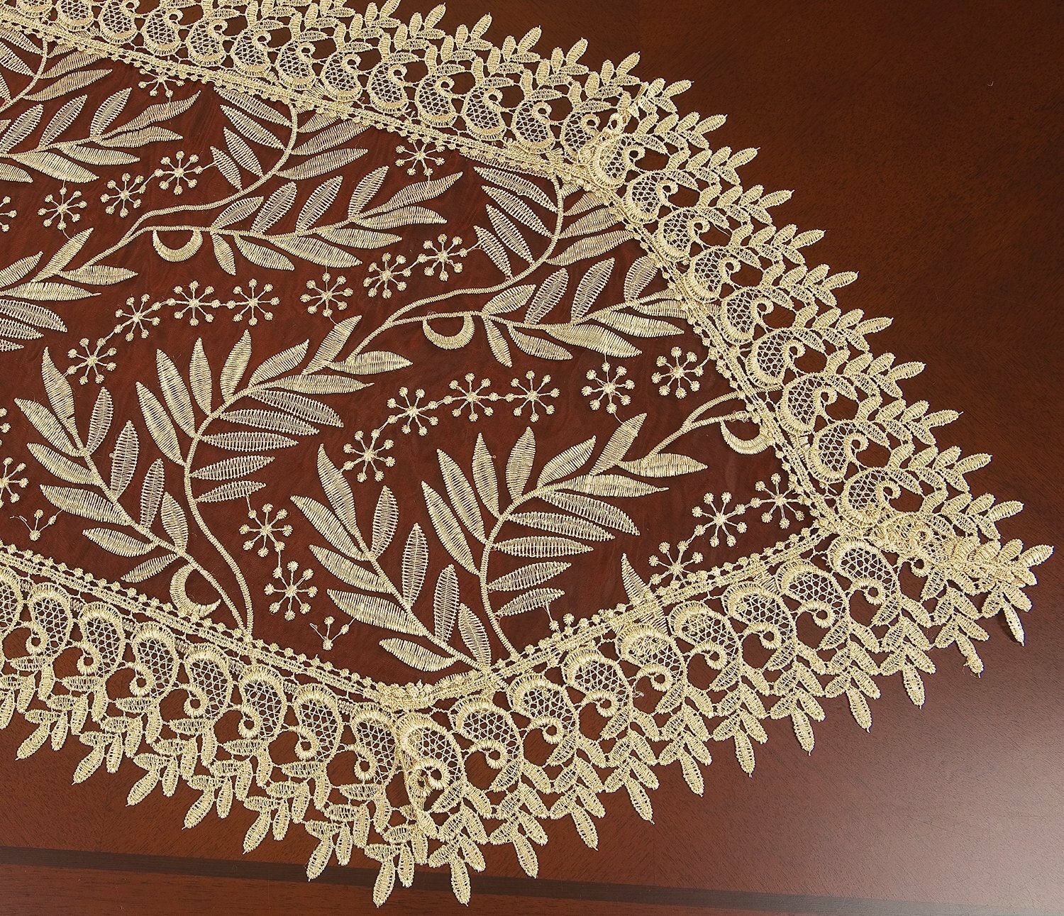 Simhomsen Burgundy Lace Table Runners And Dresser Scarves