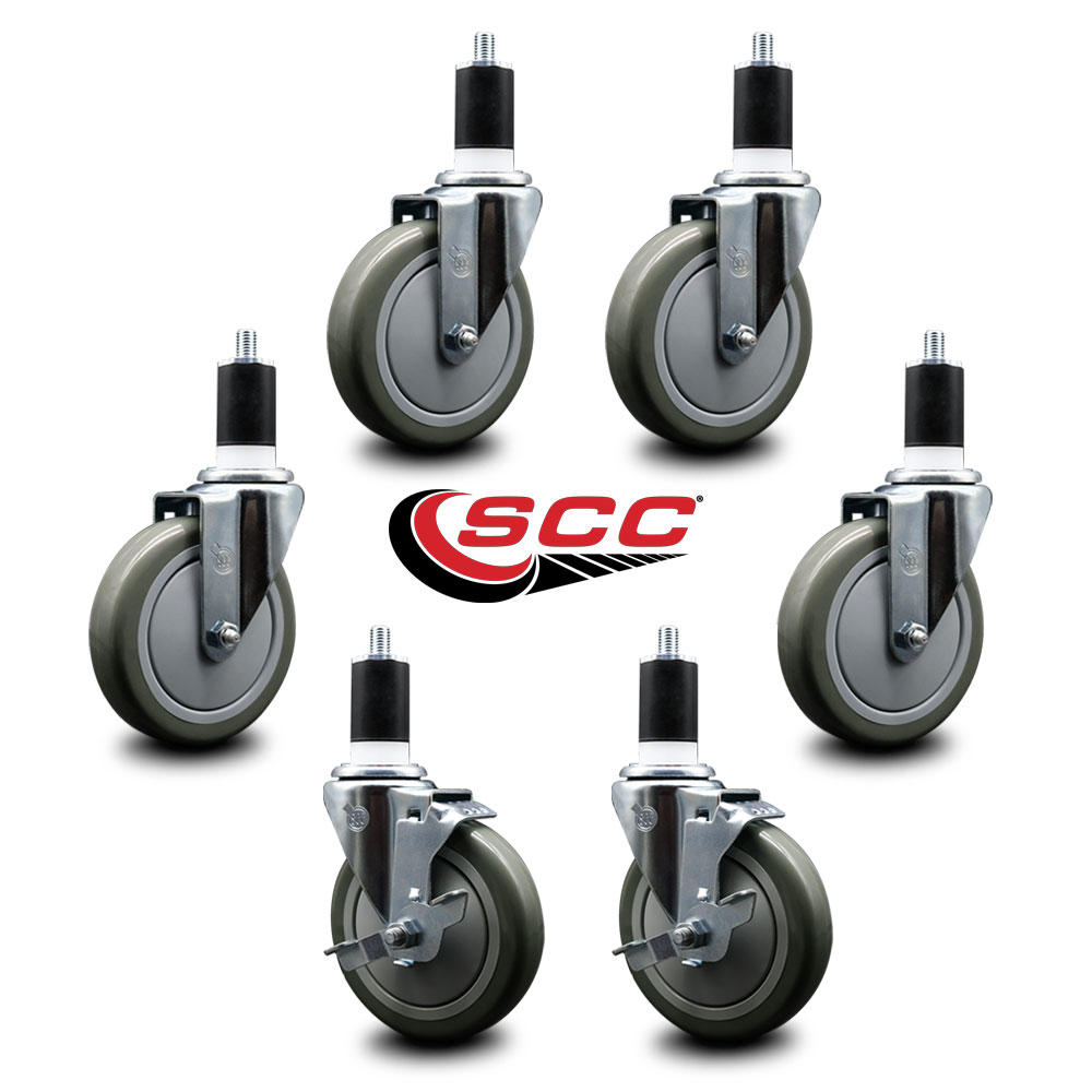 Service Caster Regency 600CASTER6 5 Inch Replacement Caster Set with ...