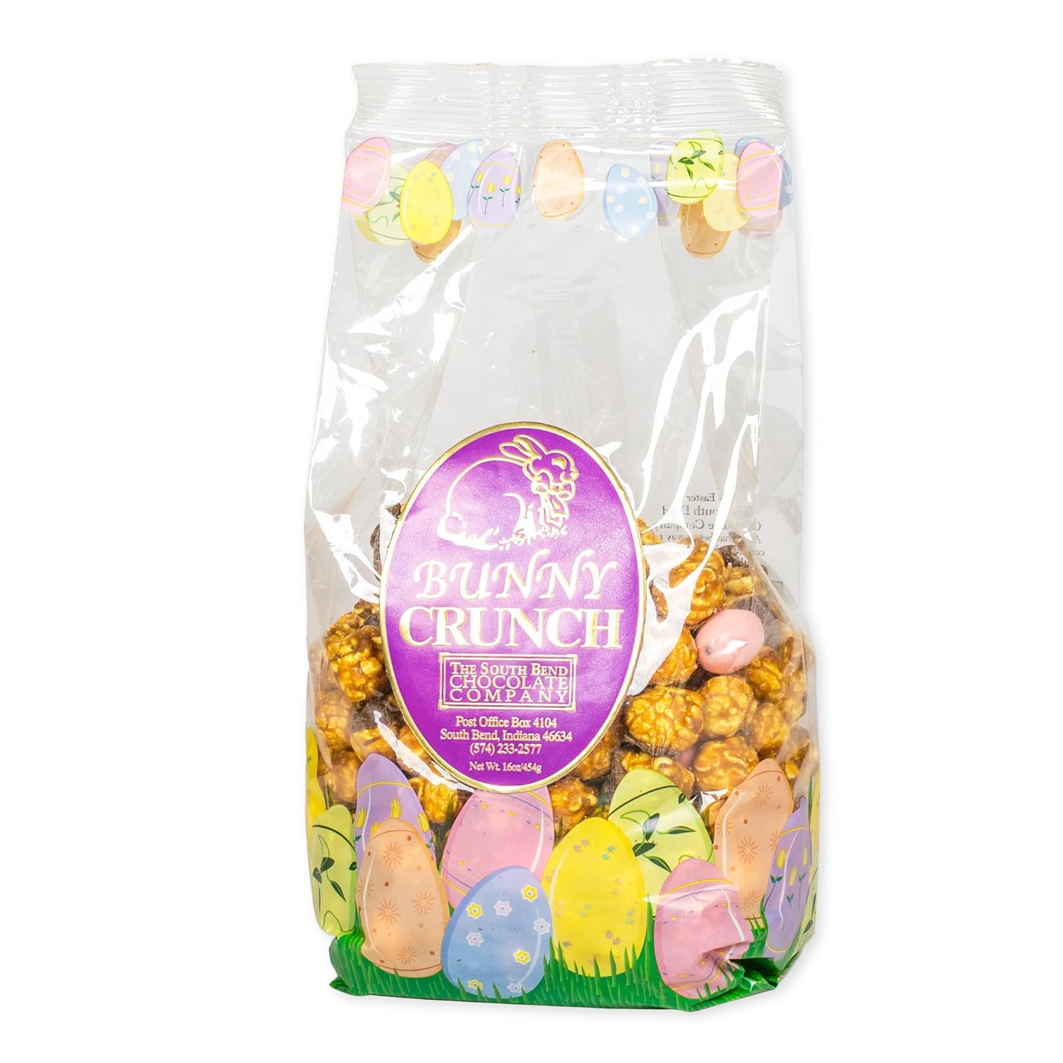The South Bend Chocolate Company Caramel Corn Bunny Crunch Gift Bag - 1 lb