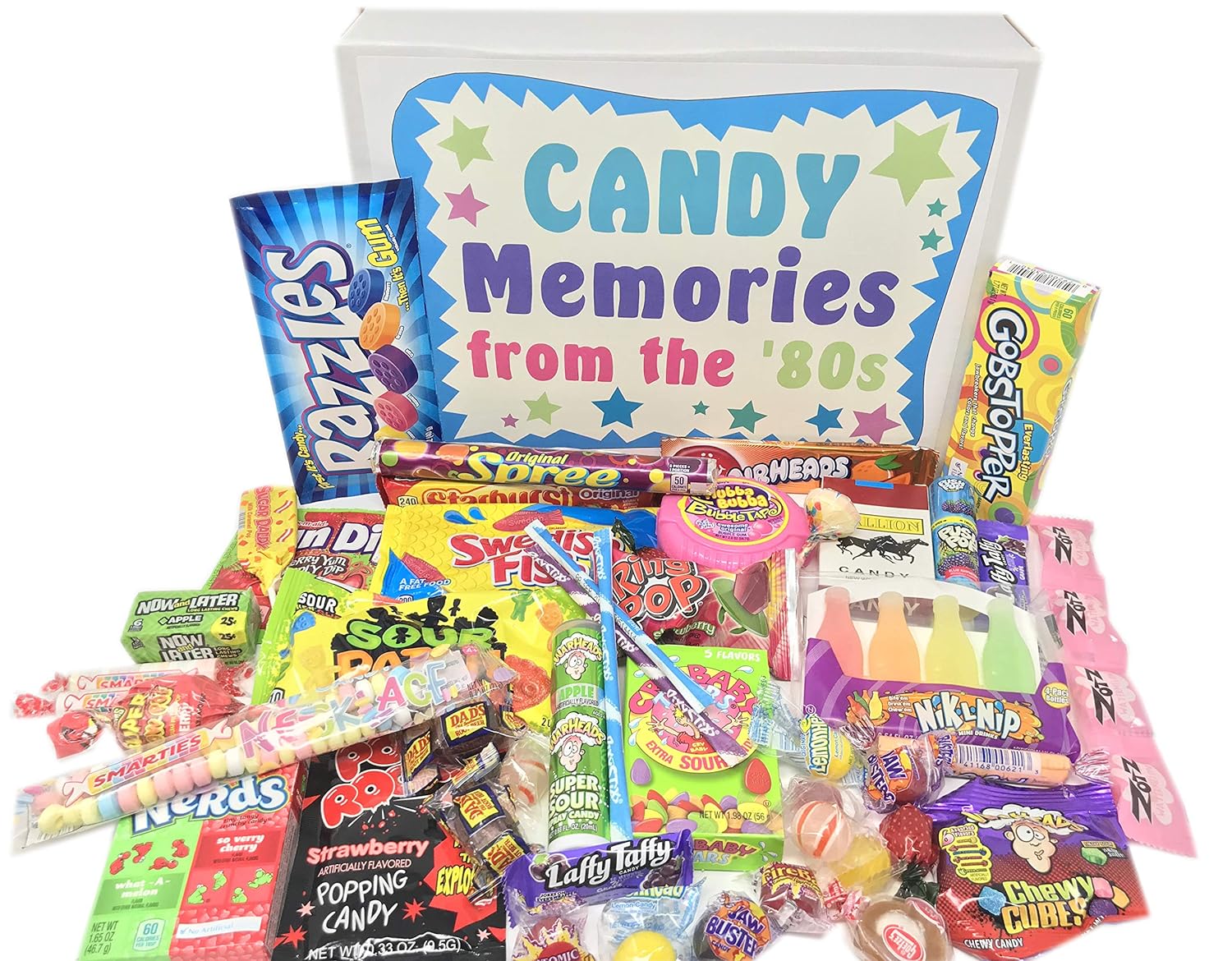 Woodstock Candy ~ 80s Retro Candy Gift Box with 1980s Candy Assortment for Man or Woman - Fun Care Package Birthday Gag Gift