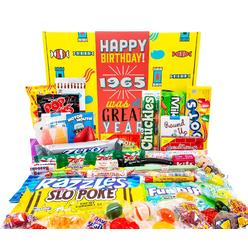 Woodstock Candy ~ 1965 55th Birthday Gift Box Mix of Nostalgic Retro Candy from Childhood for 55 Year Old Man or Woman Born 1965