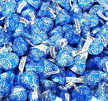 Crazyoutlet Hersheys Kisses Cookies N Creme Light Blue Foil Candy Bulk 2 Lbs