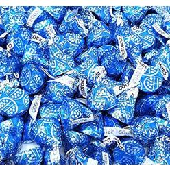 CrazyOutlet Hersheys Kisses Cookies n Creme, Light Blue Foil Candy Bulk, 2 Lbs