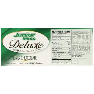 Tootsie Roll Junior Mint Deluxe Dark Chocolate Coated, 72 ...