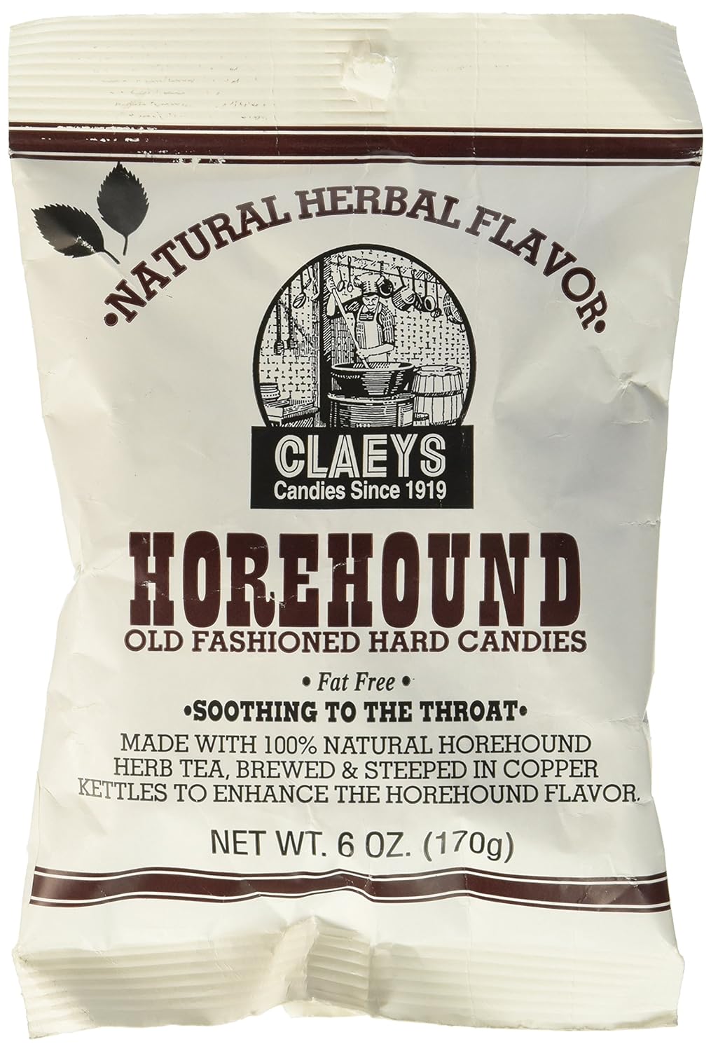 Claeys Old Fashioned Hard Candy, Horehound, 6 Ounce