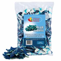 A Great Surprise Gummy Sharks - Gummy Sharks Candy - Gummy Sharks Bulk - Blue Candy - Bulk Candy - 5 Pounds (Blue)