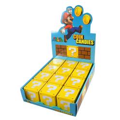 Boston America Nintendo Super Mario Question Mark Box Coin Candy - 12-box Case
