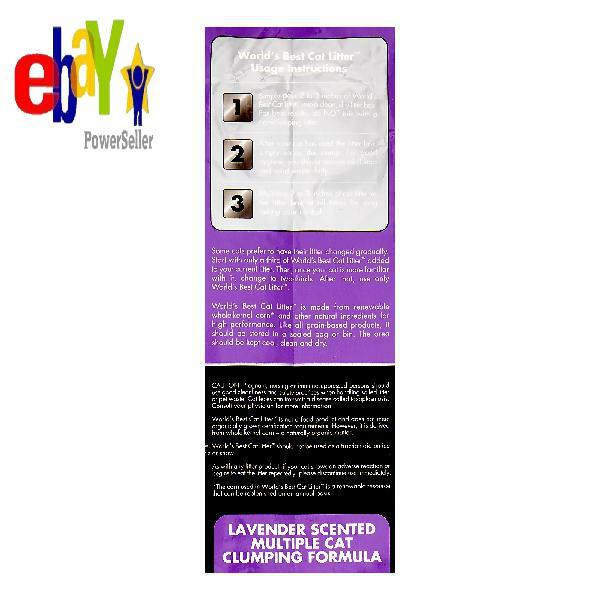 World S Best Cat Litter World S Best Cat Litter Multiple Cat Clumping Lavender Scented 28 Lb
