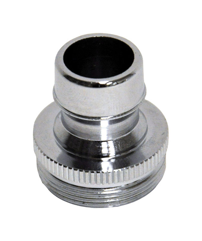 Danby Danco Dual Thread 15/16 in.27 or 55/64 in. Chrome Dishwasher Adapter