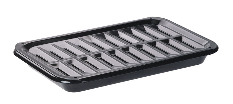 Range Kleen Porcelain Broiler Pan and Grill 8.625 in. W X 13 in. L