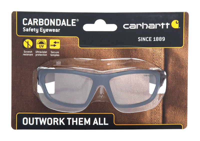 Carhartt Carbondale Anti-Fog Safety Glasses Clear Lens Black Frame 1 pc