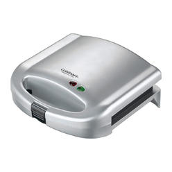 Cuisinart 8-3/4 in. L X 9 in. W Stainless Steel Nonstick Surface Sandwich Grill