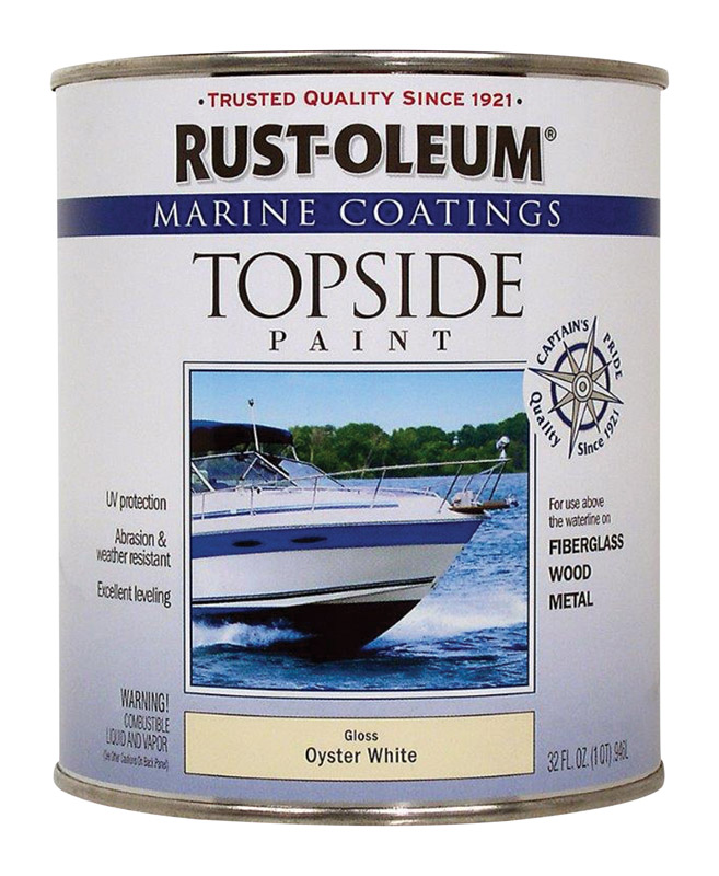 Rust-Oleum Marine Coatings Outdoor Oyster White Marine Topside Paint 1 qt